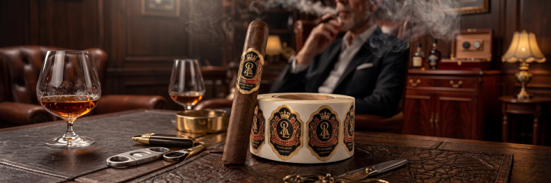 Latest company case about Black and Gold Cigar Labels – Premium Tobacco Packaging Case