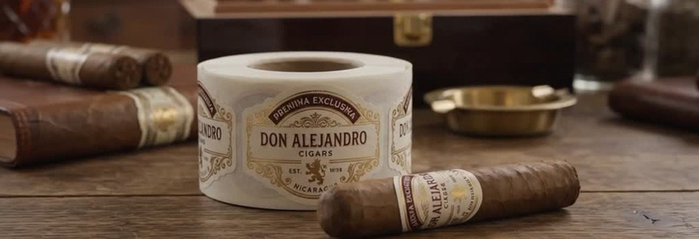 Latest company case about Luxury Textured Paper Cigar Labels – Gold Hot Stamping Packaging Case