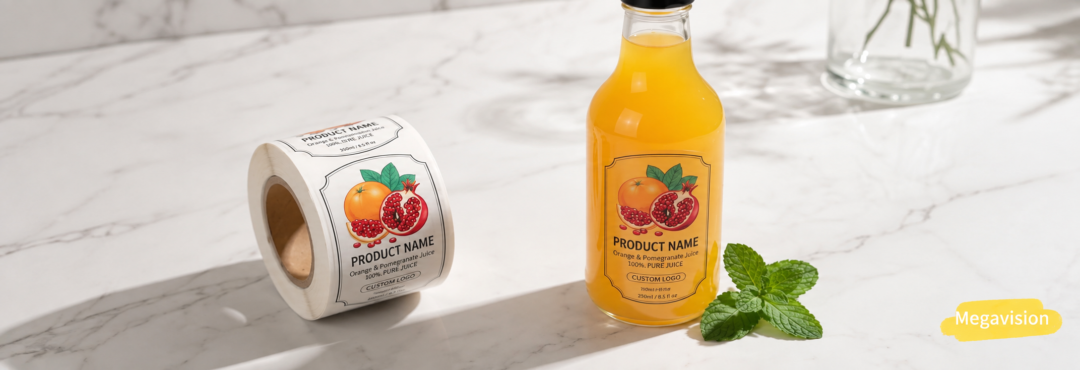 Latest company case about Custom Clear Beverage Labels for Juice Bottles