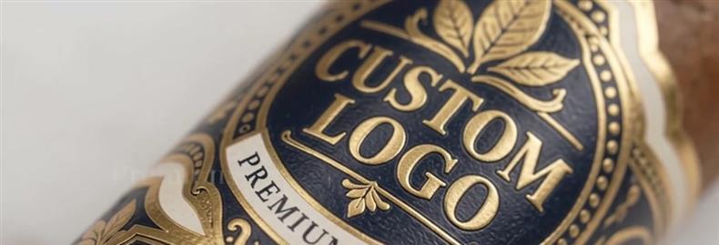 Latest company case about Textured Paper Cigar Band Labels with Gold Foil for Premium Packaging